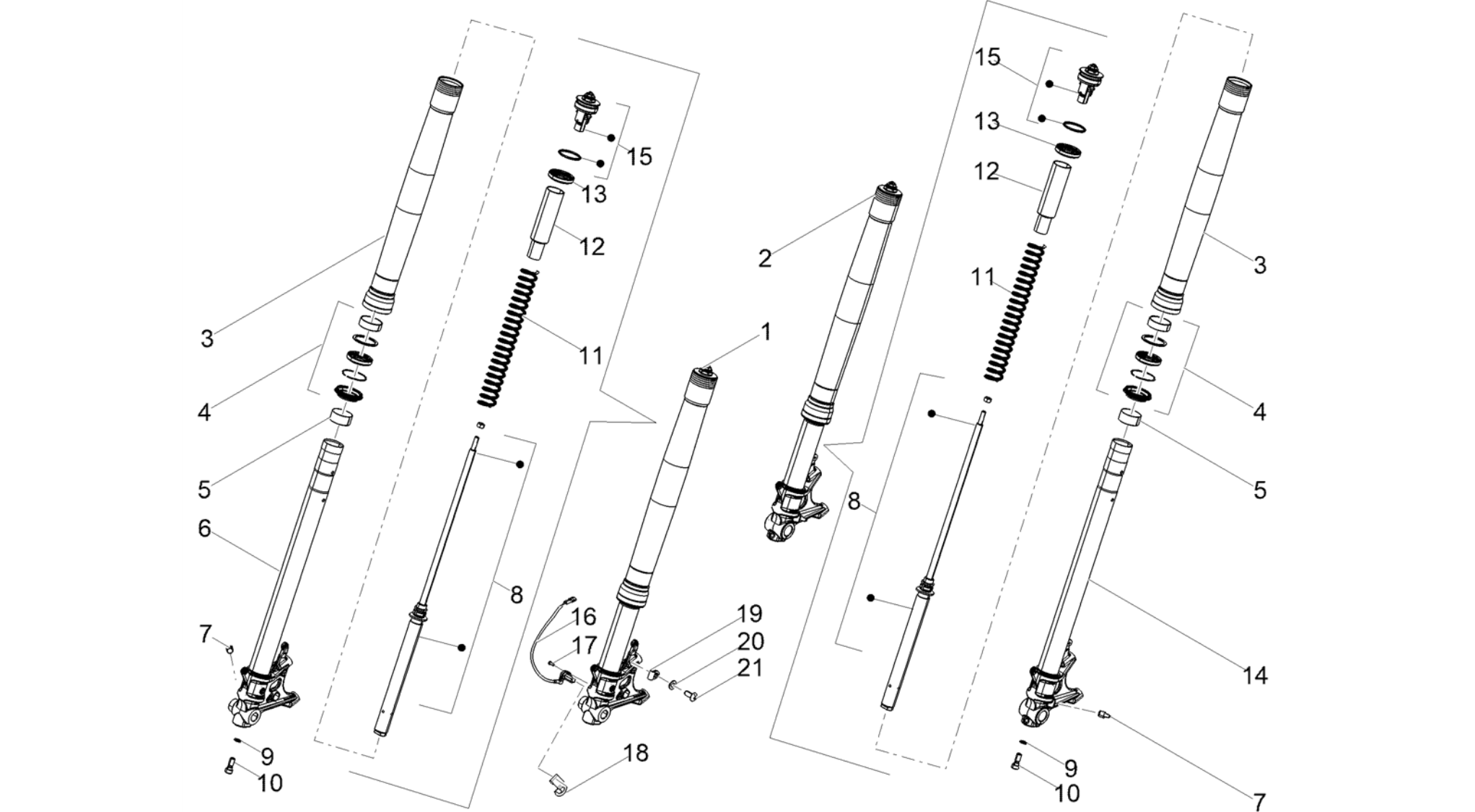 Front fork Kayaba