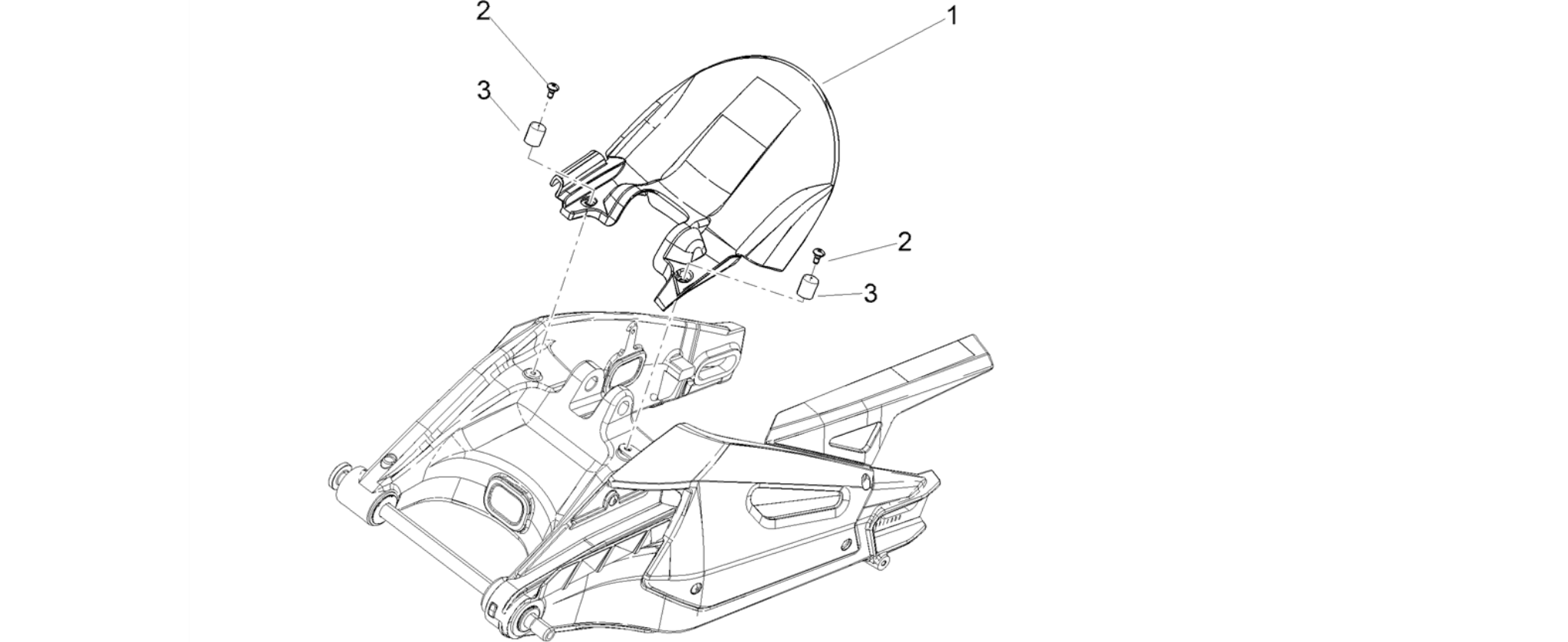Rear mudguard