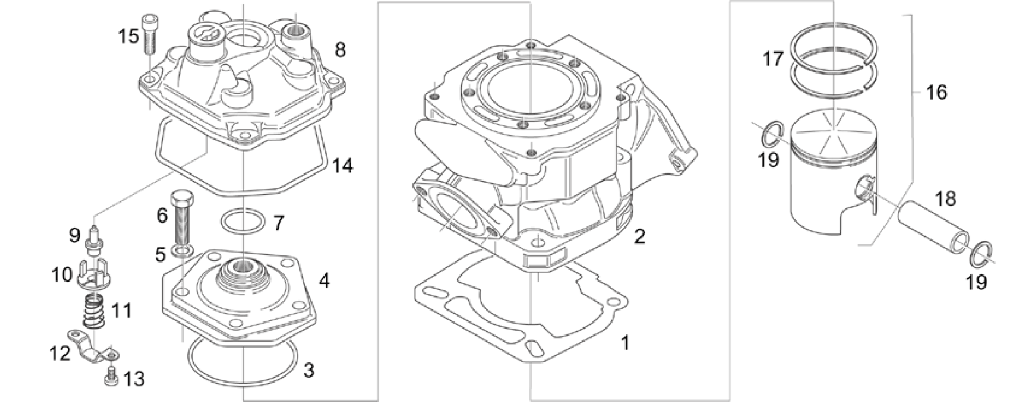Cylinder - Head - Piston