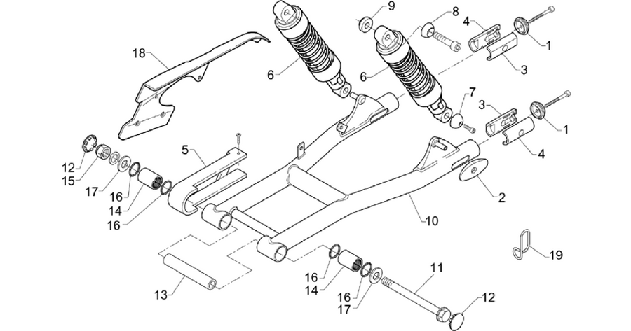 Rear shock absorber