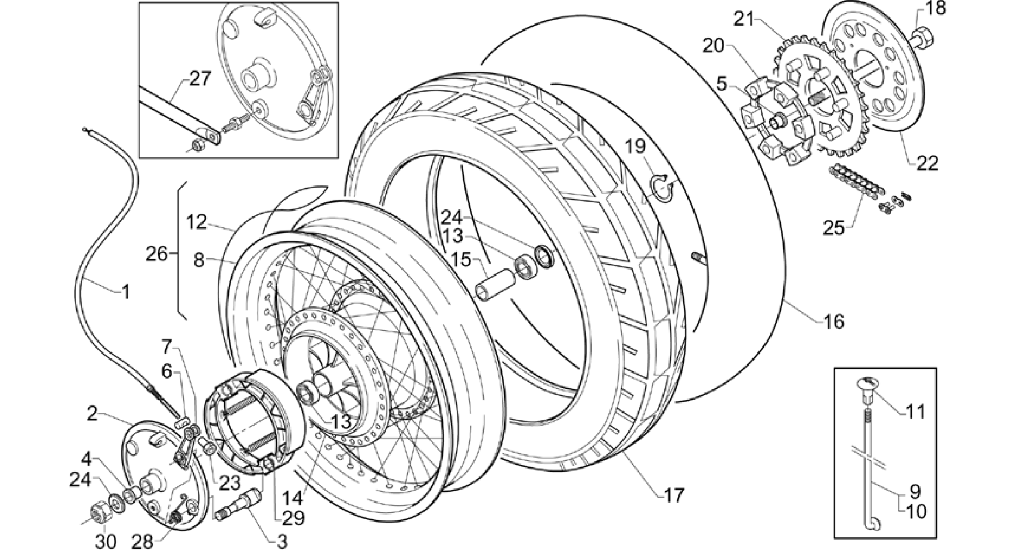 Rear wheel