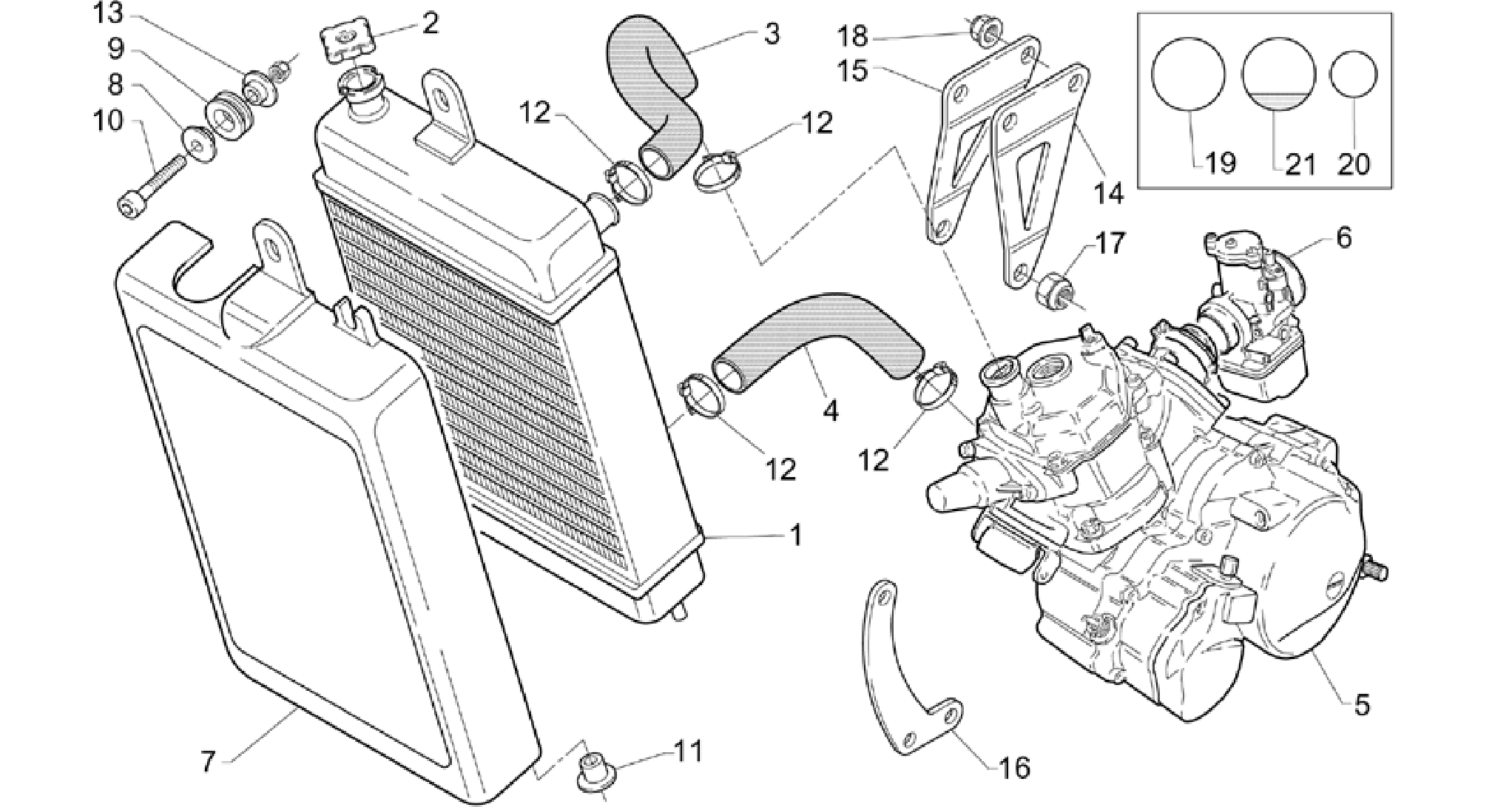 Water cooler - Engine
