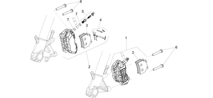 Front brake caliper