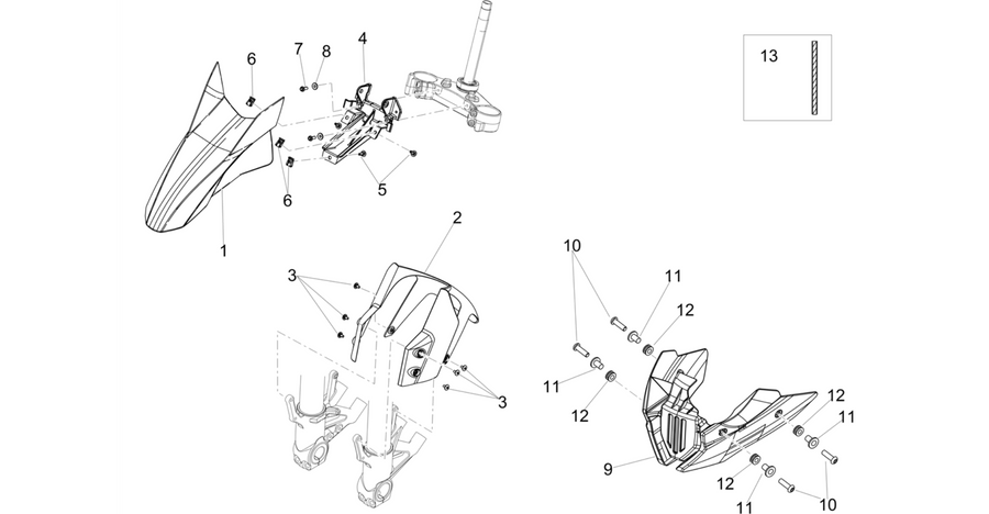 Front mudguard-Pillar