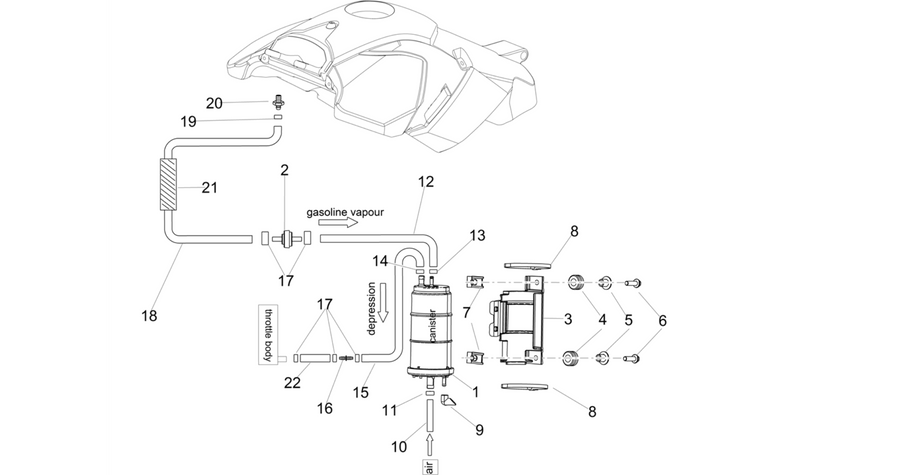 Fuel vapour recover system