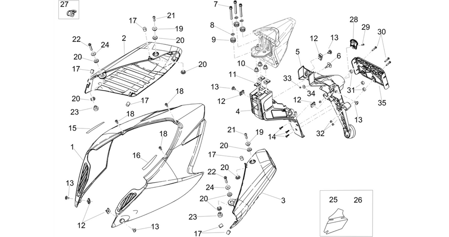 Rear body