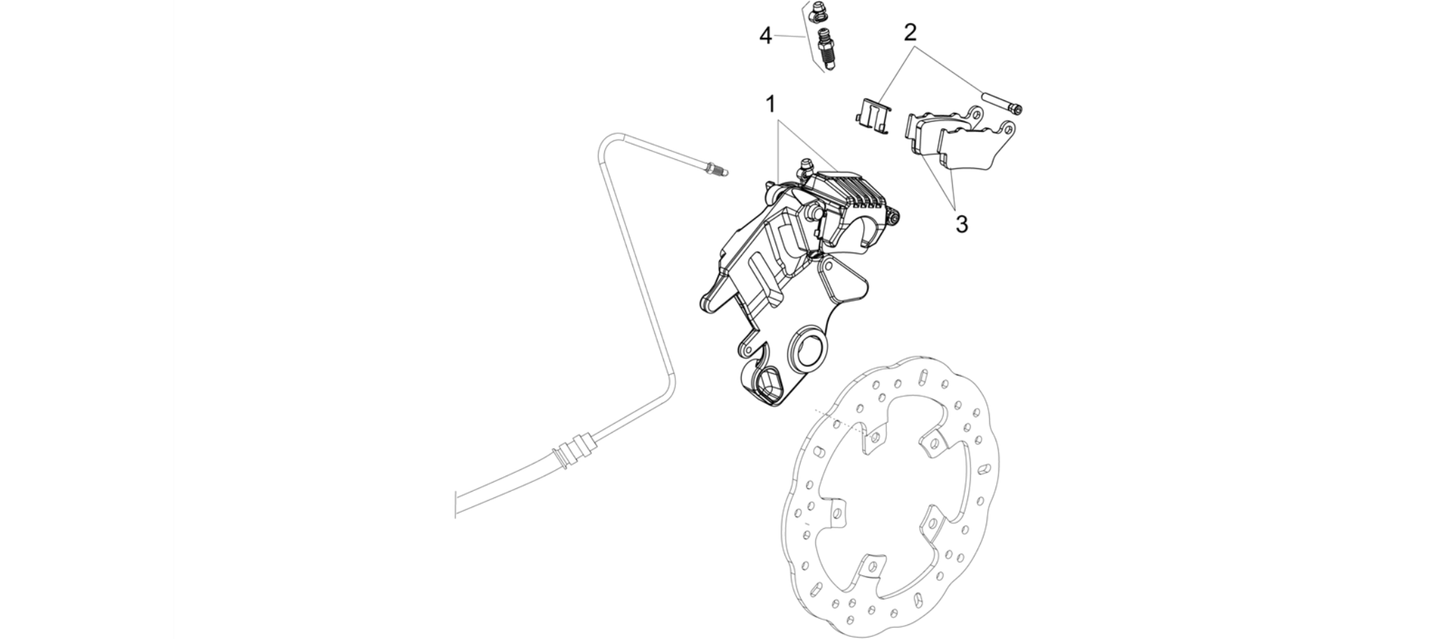 Rear brake caliper