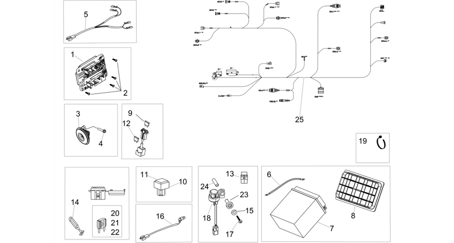 Rear electrical system