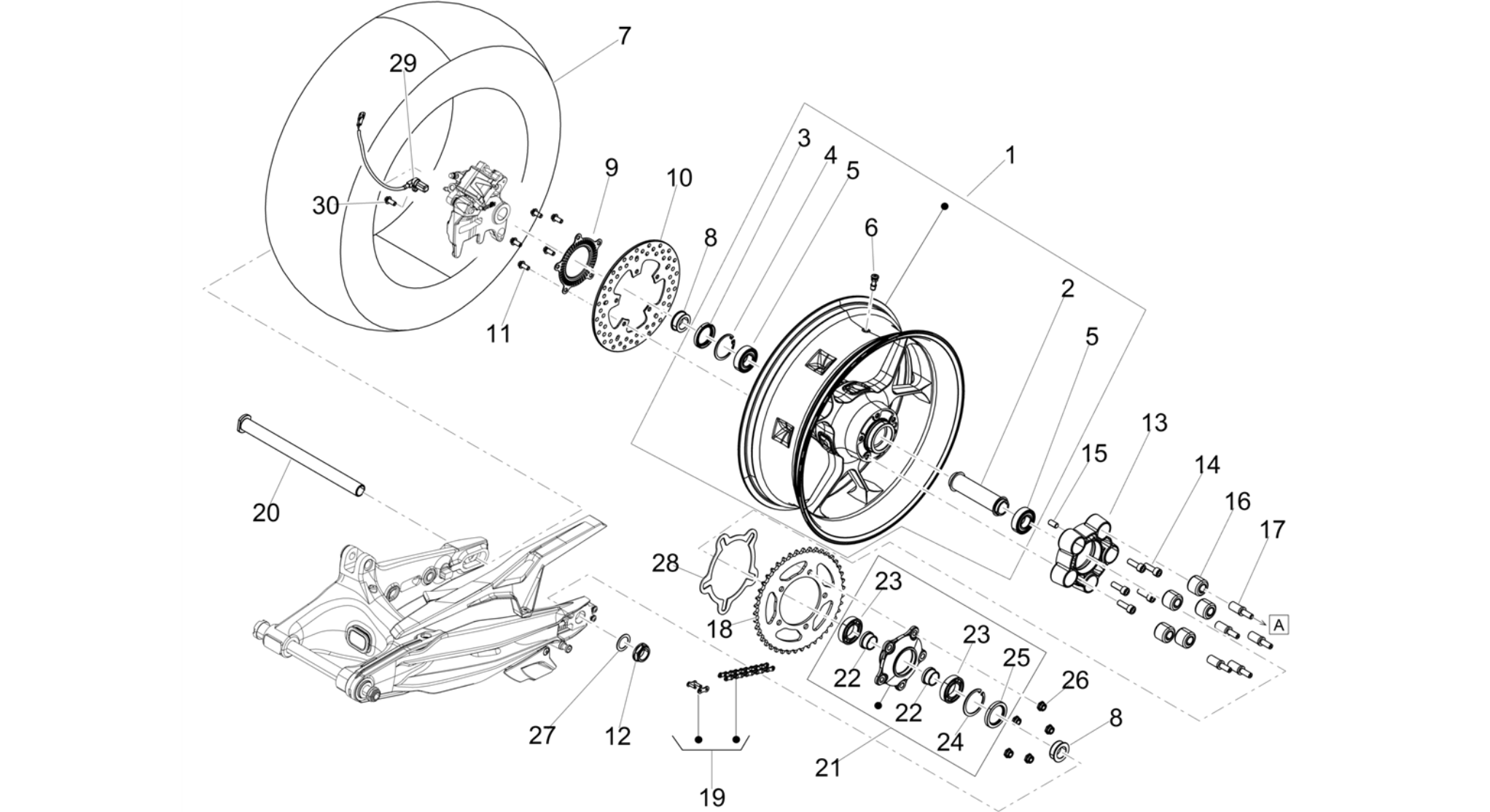 Rear wheel