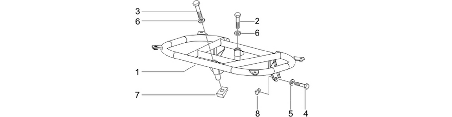 Rear luggage rack