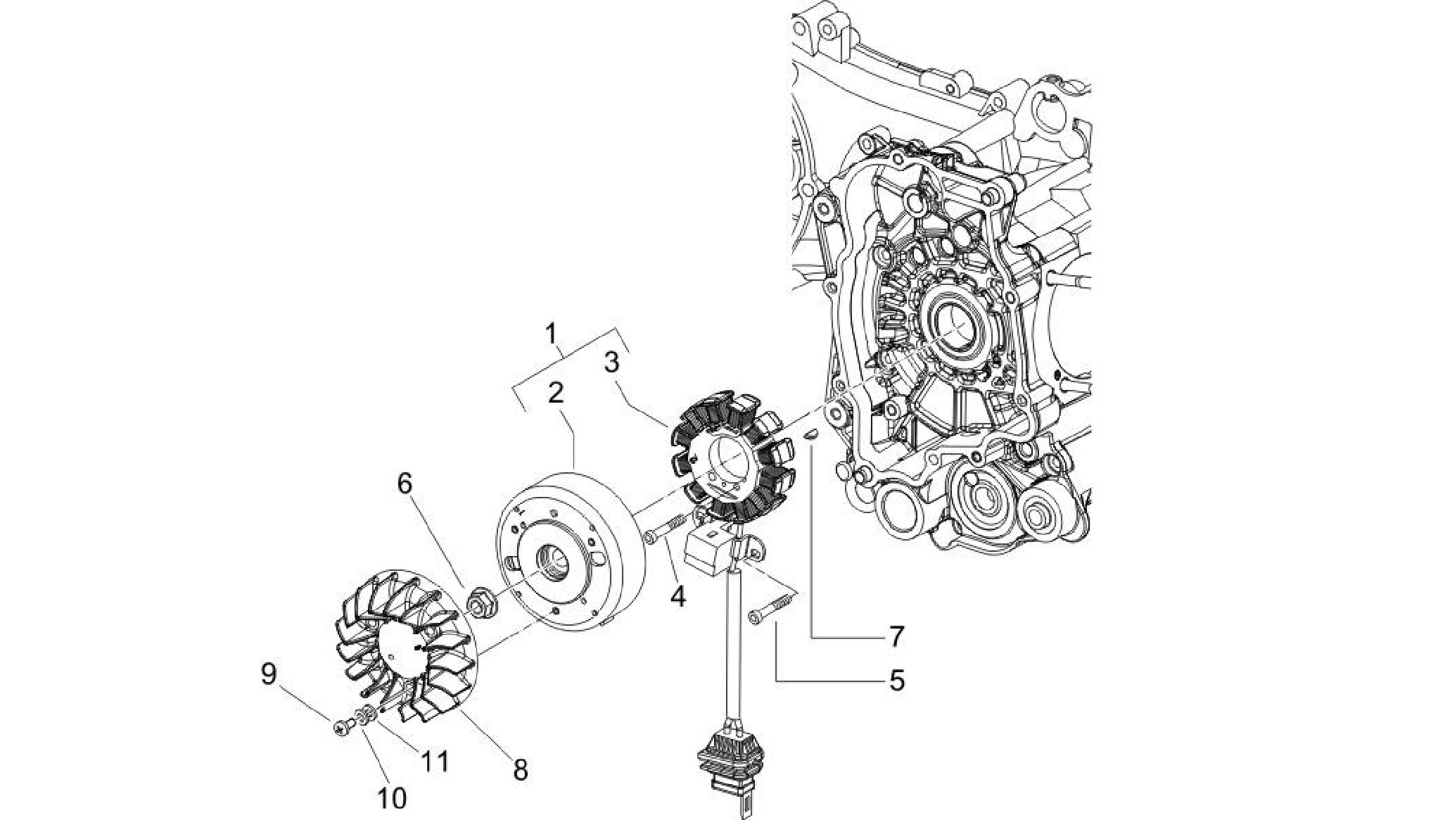 Flywheel magneto