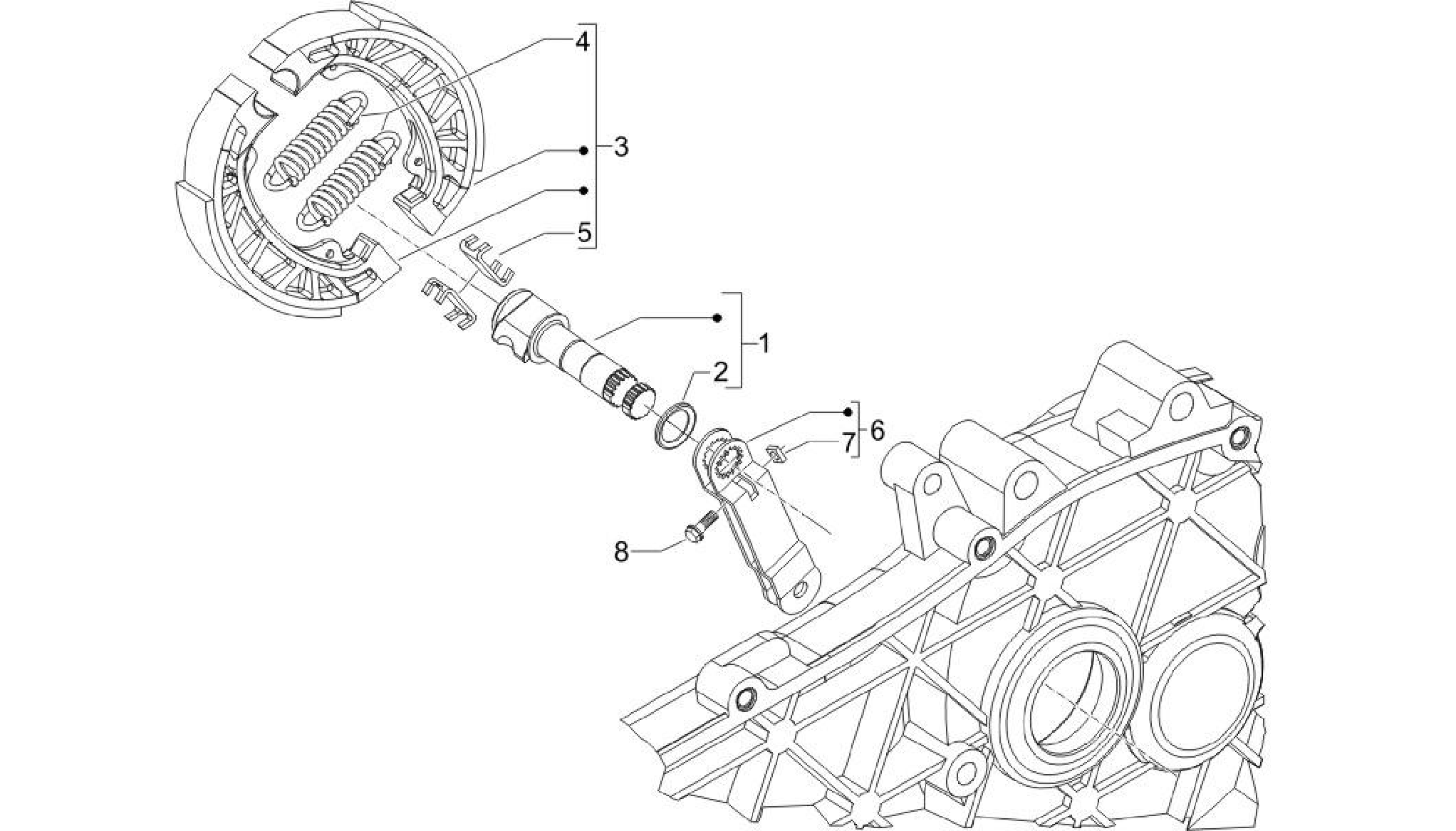 Rear brake - Brake jaw