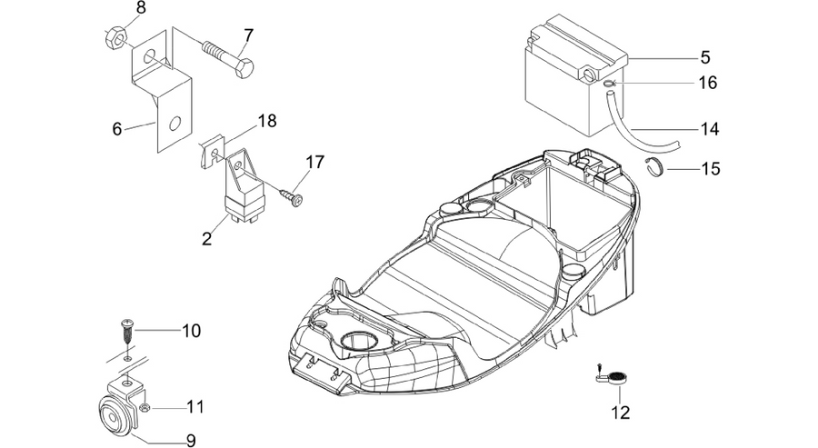 Remote control switches - Battery - Horn