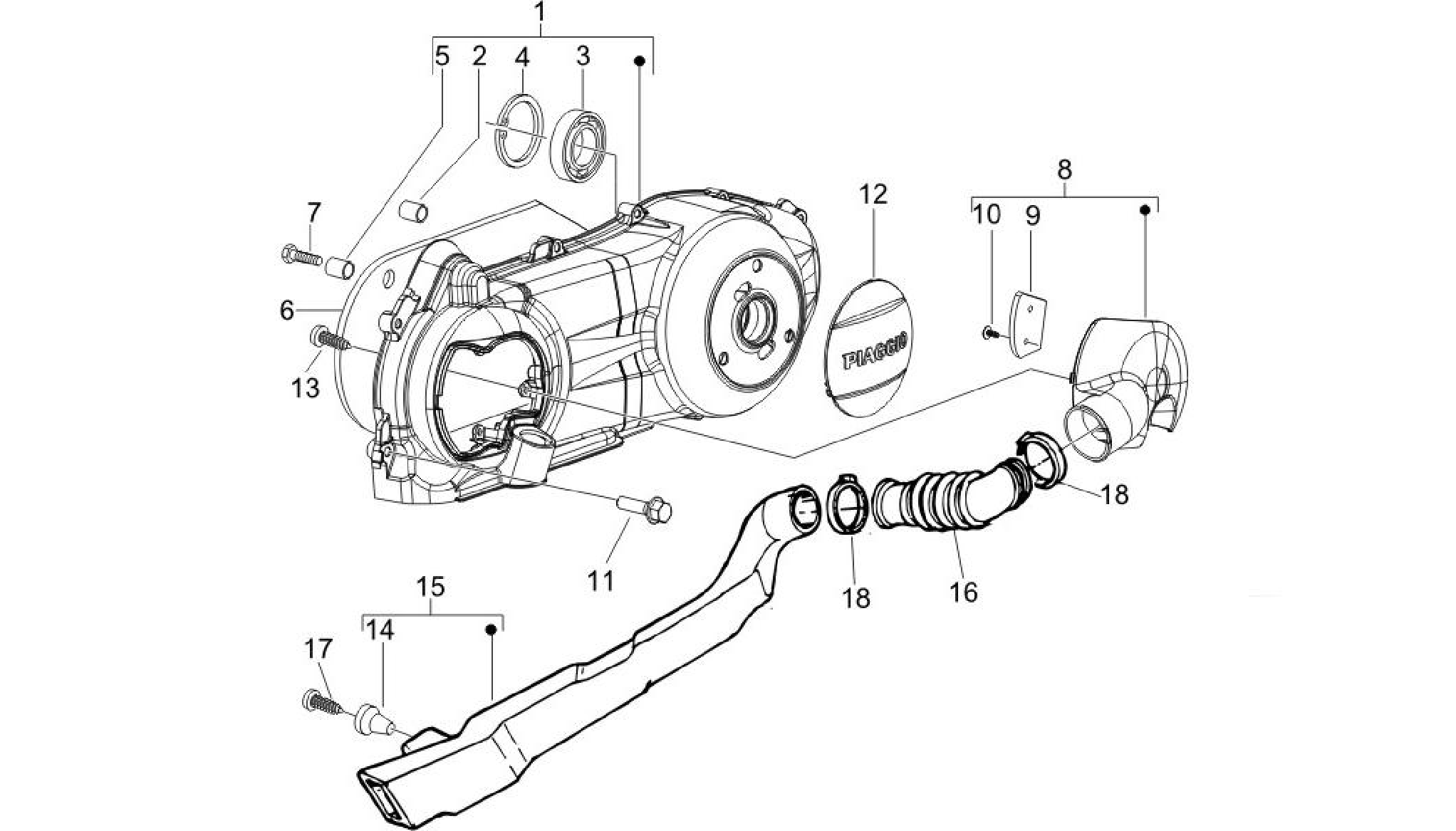 Crankcase cover - Crankcase cooling