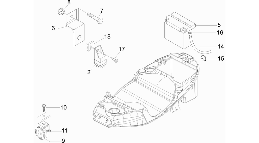 Remote control switches - Battery - Horn