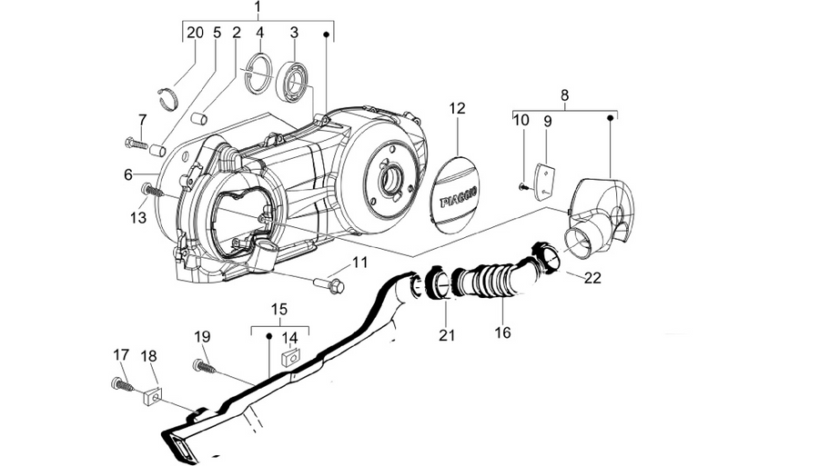 Crankcase cover - Crankcase cooling
