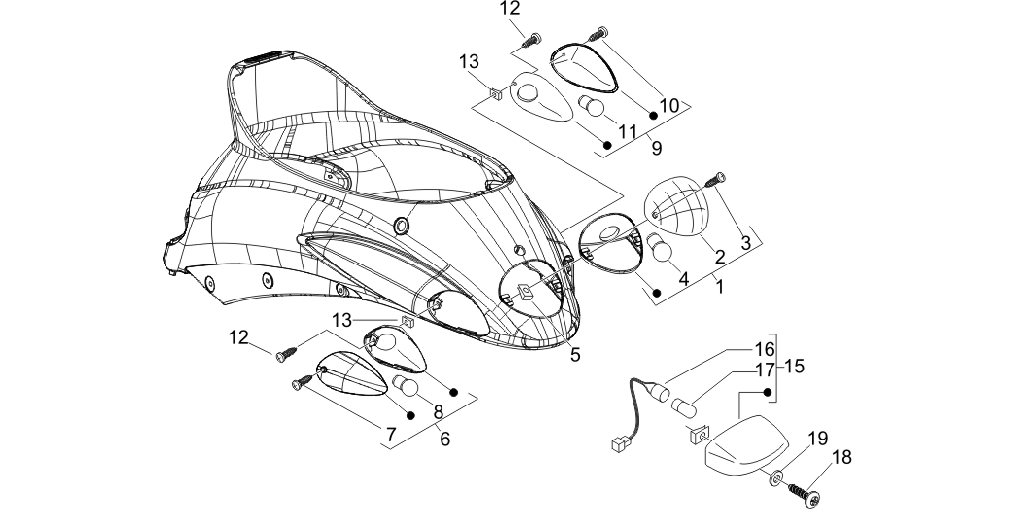 Rear headlamps - Turn signal lamps