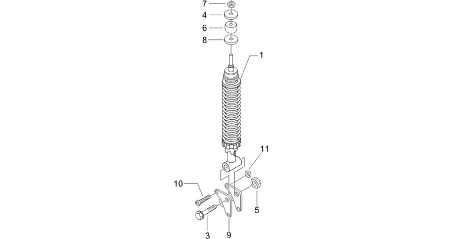 Rear suspension - Shock absorber/s