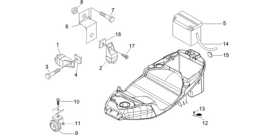 Remote control switches - Battery - Horn