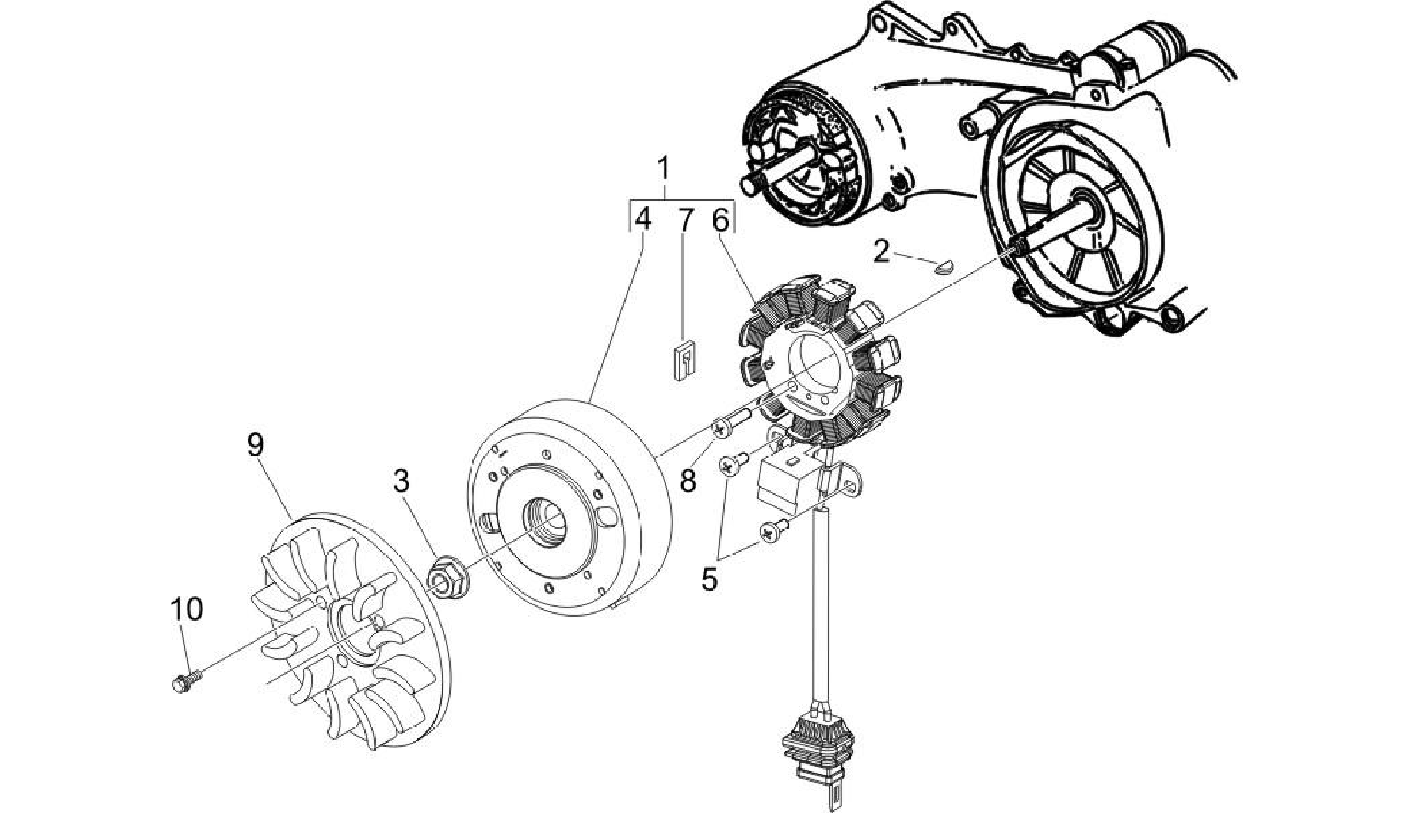 Flywheel magneto
