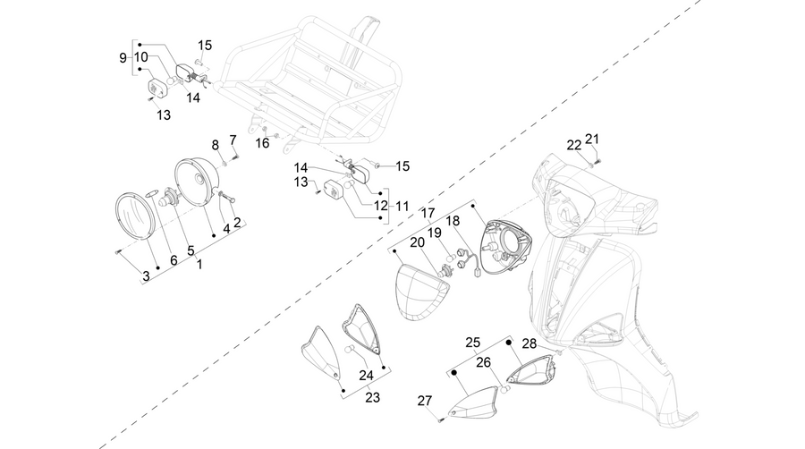 Front headlamps - Turn signal lamps