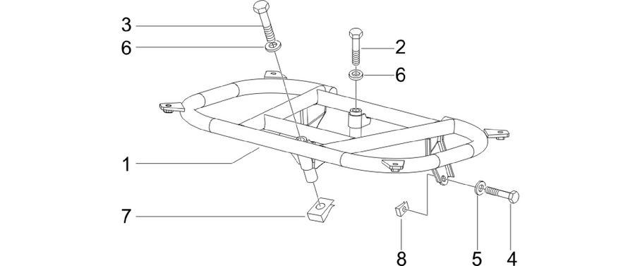 Rear luggage rack