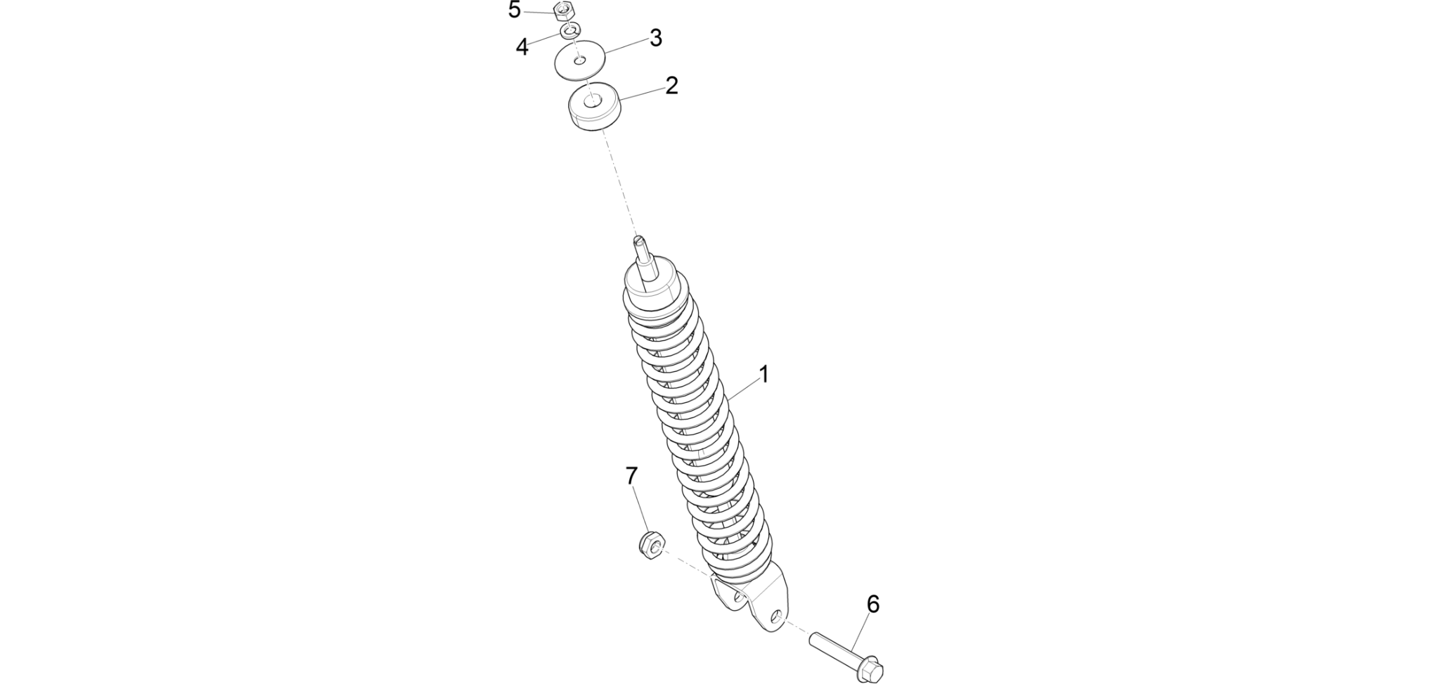 Rear suspension - Shock absorber/s