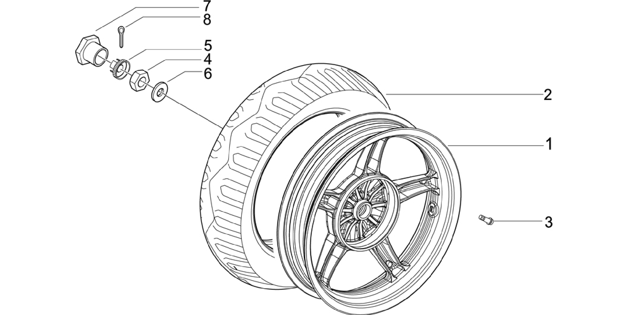 Rear wheel