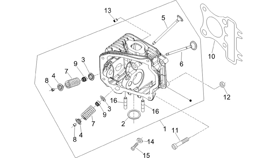 Cylinder head unit - Valve