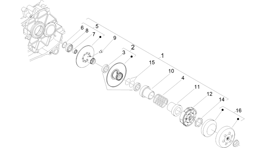 Driven pulley