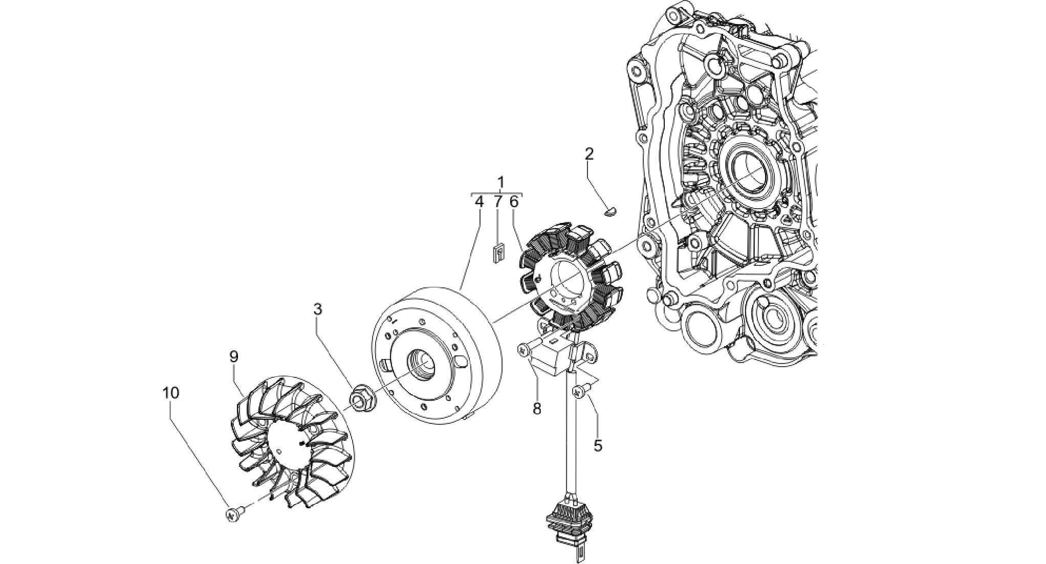 Flywheel magneto
