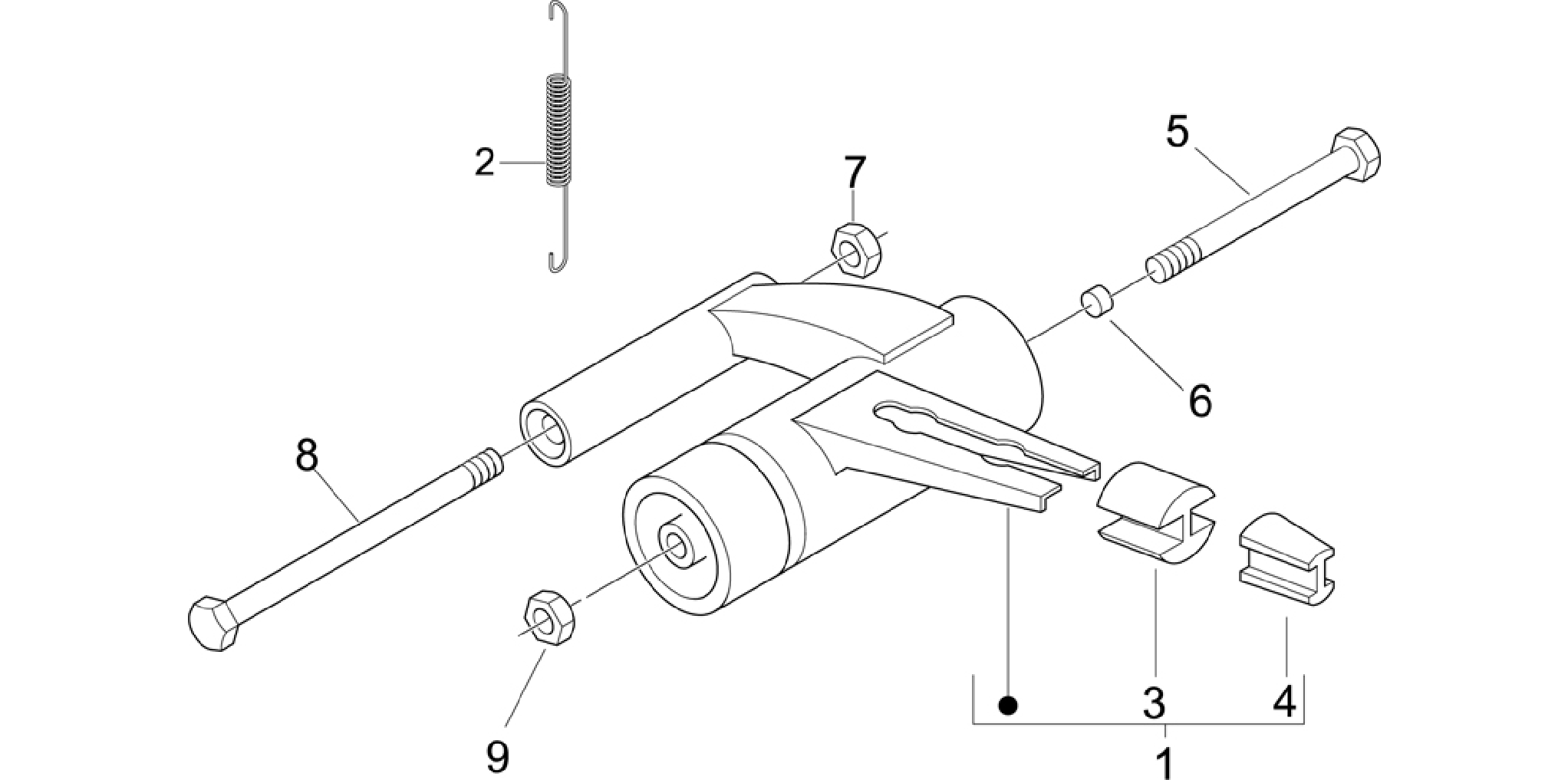 Swinging arm