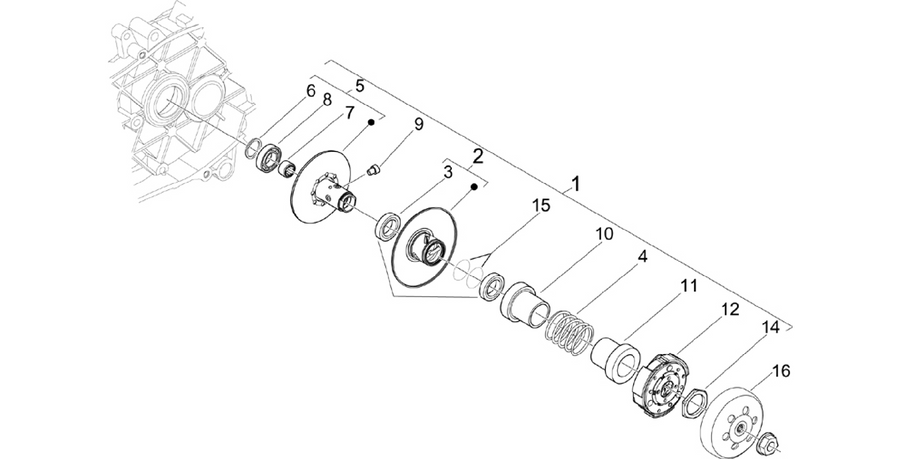 Driven pulley