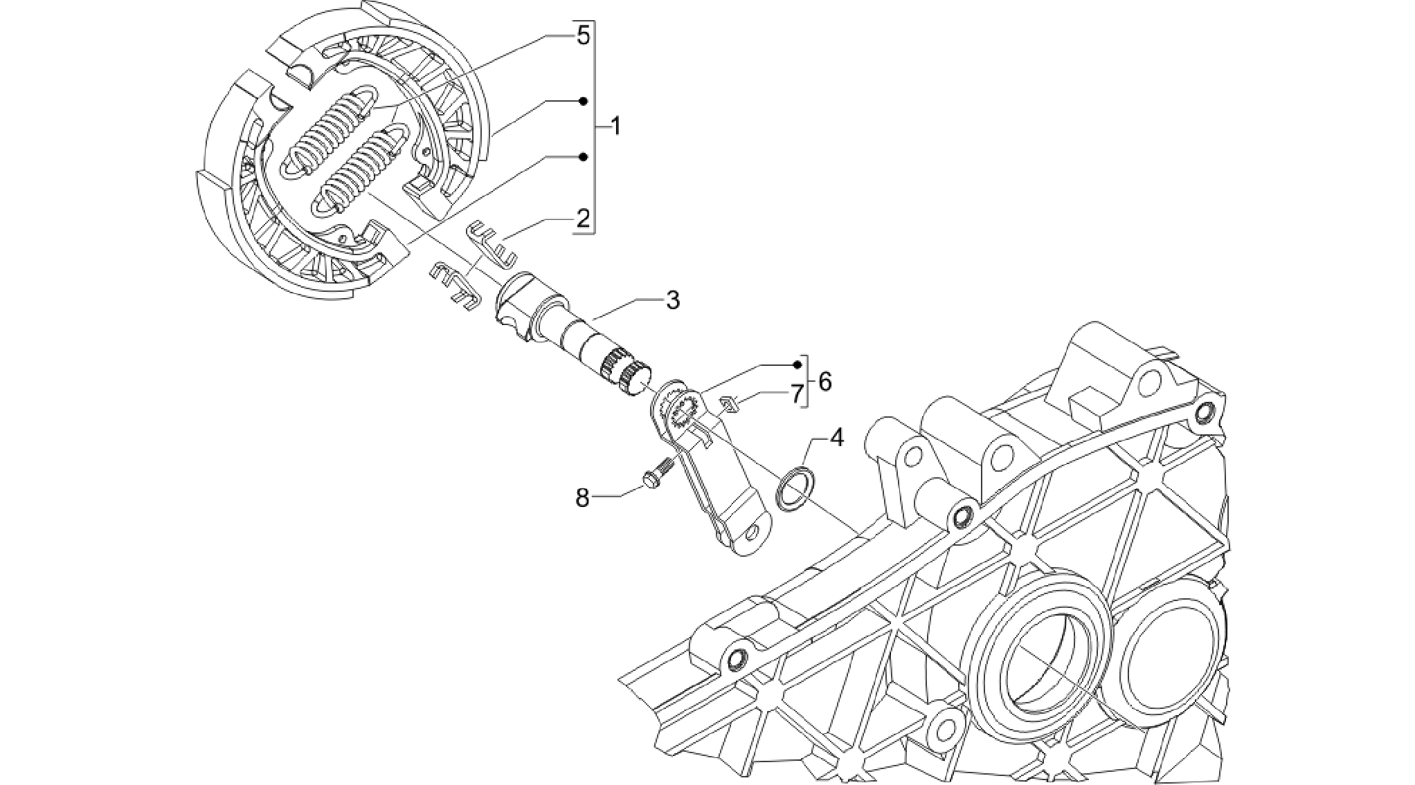 Rear brake - Brake jaw