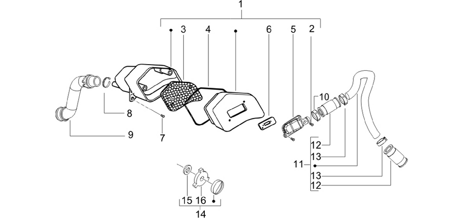 Secondary air box