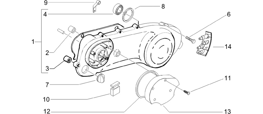 Crankcase cover - Crankcase cooling