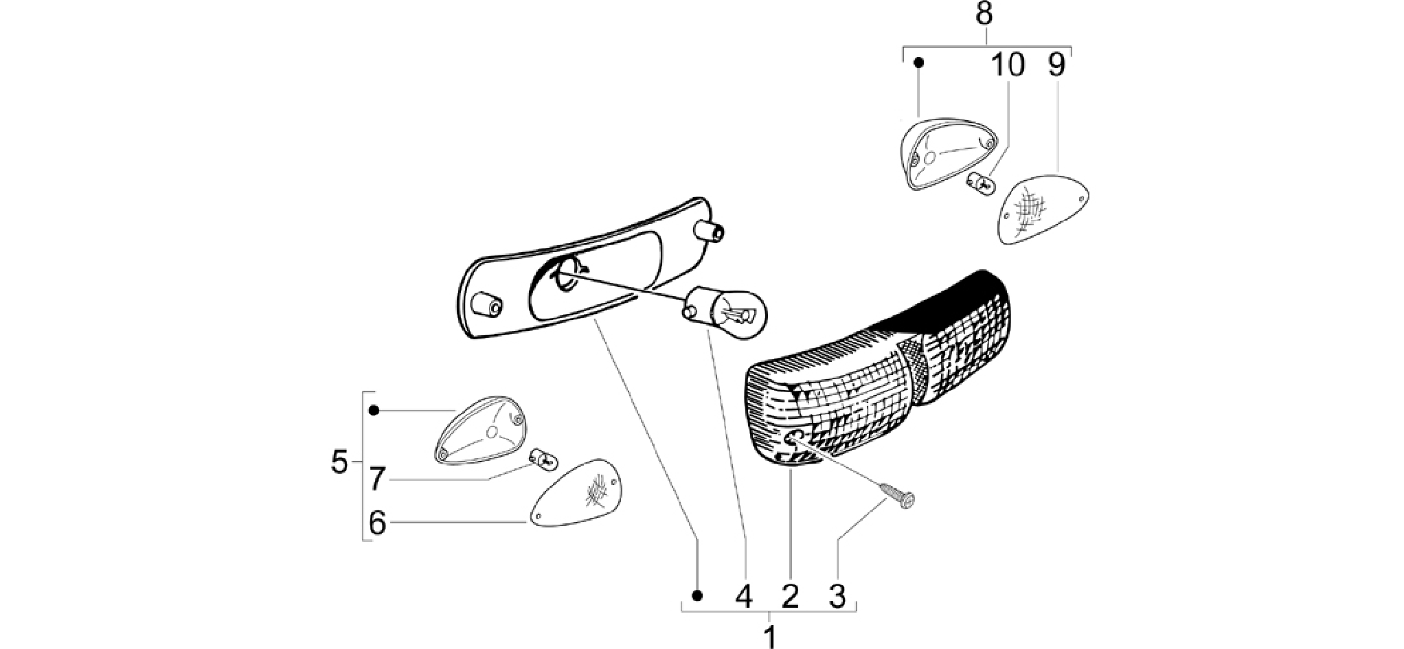 Rear headlamps - Turn signal lamps