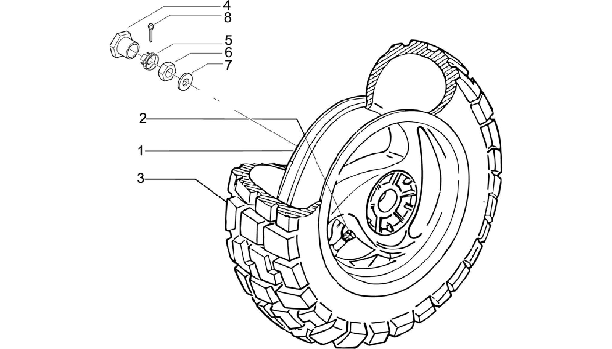 Rear wheel