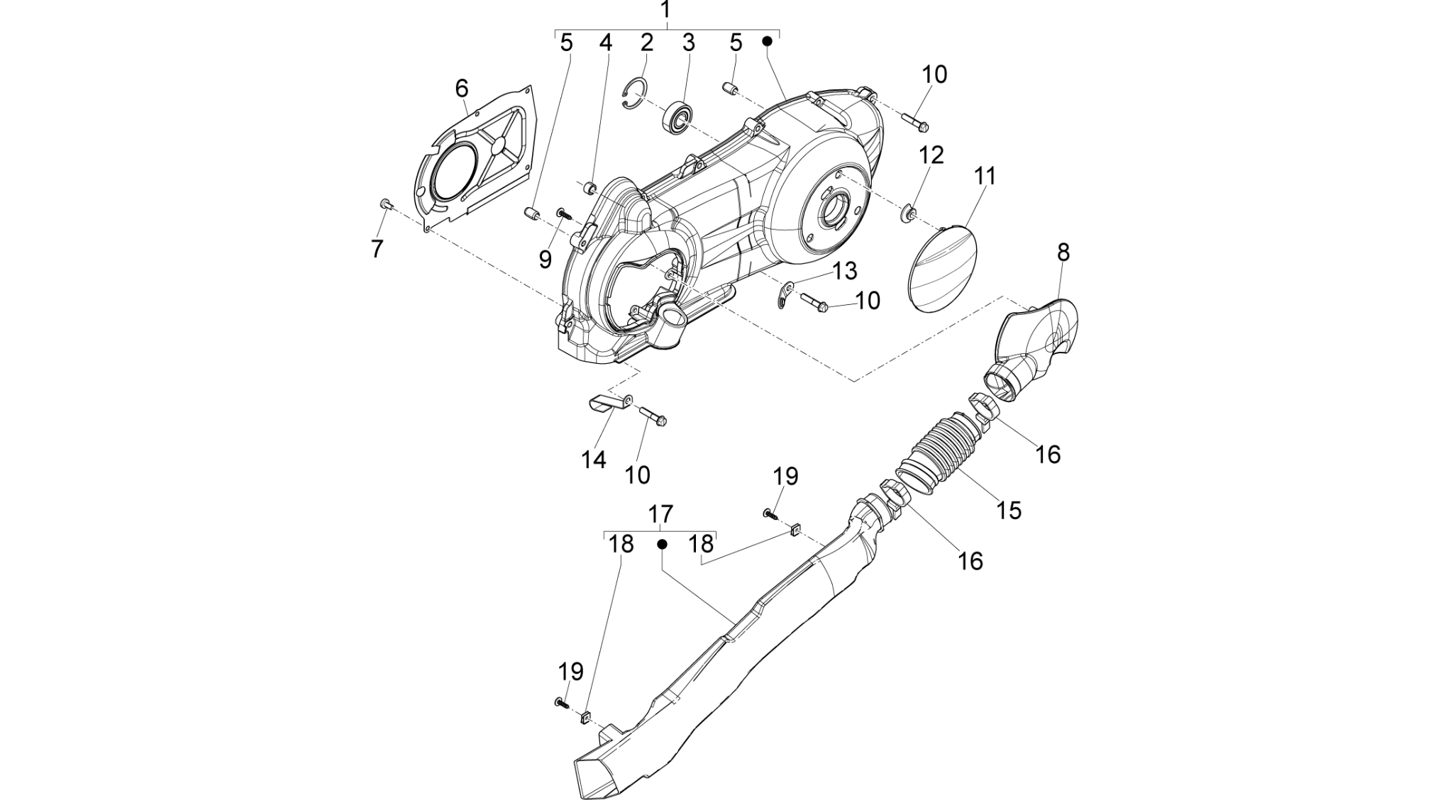 Crankcase cover - Crankcase cooling