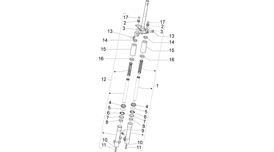 Fork's components (Kayaba)