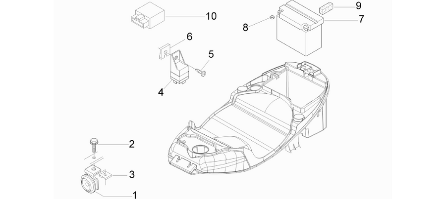 Remote control switches - Battery - Horn