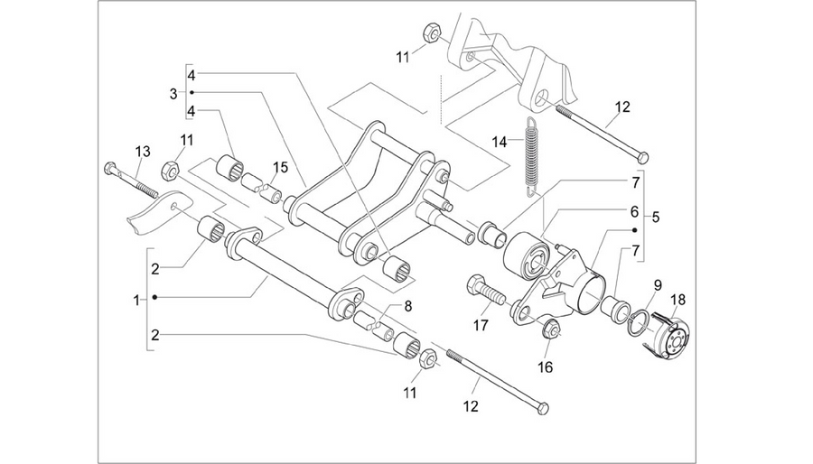 Swinging arm