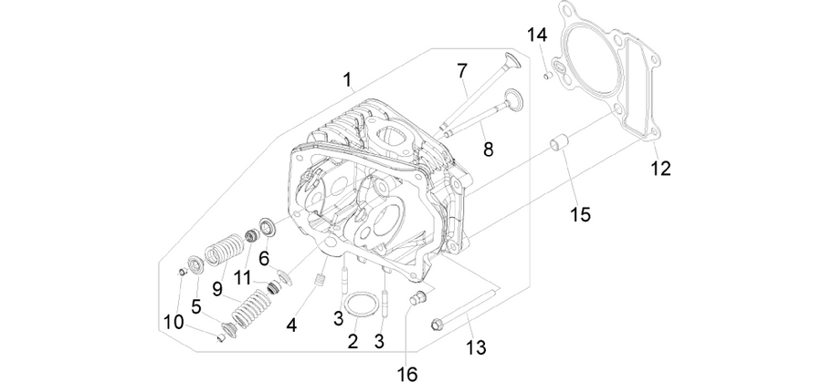 Cylinder head unit - Valve