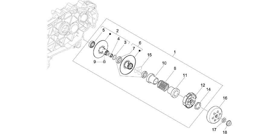 Driven pulley