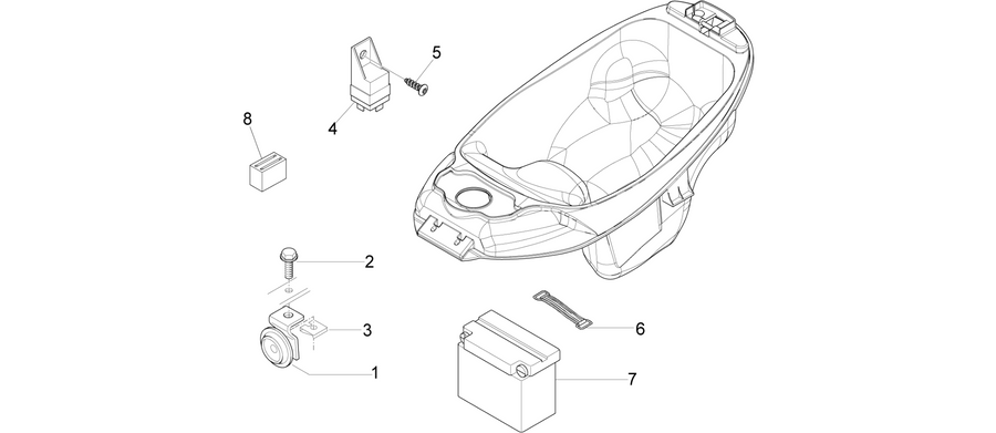 Remote control switches - Battery - Horn