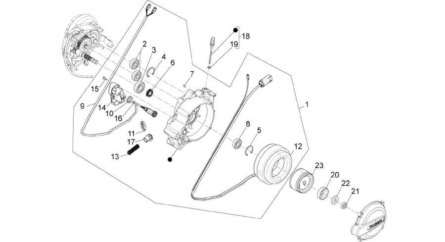 Electric motor of traction