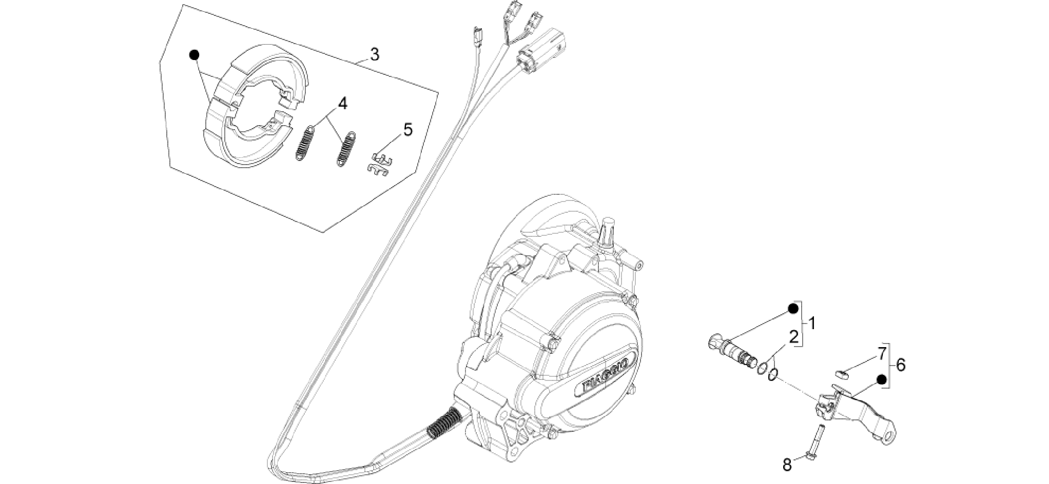 Rear brake - Brake jaw