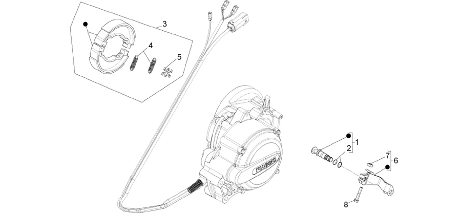Rear brake - Brake jaw