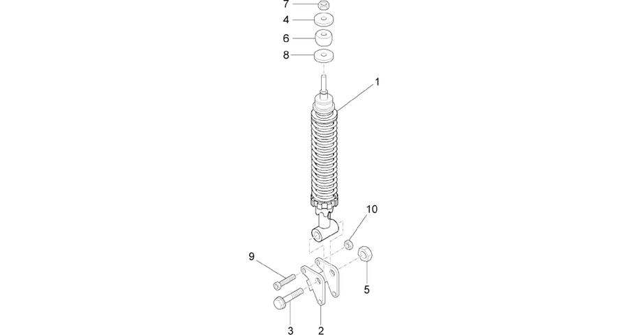 Rear suspension - Shock absorber/s