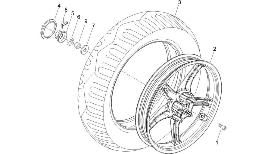 Rear wheel
